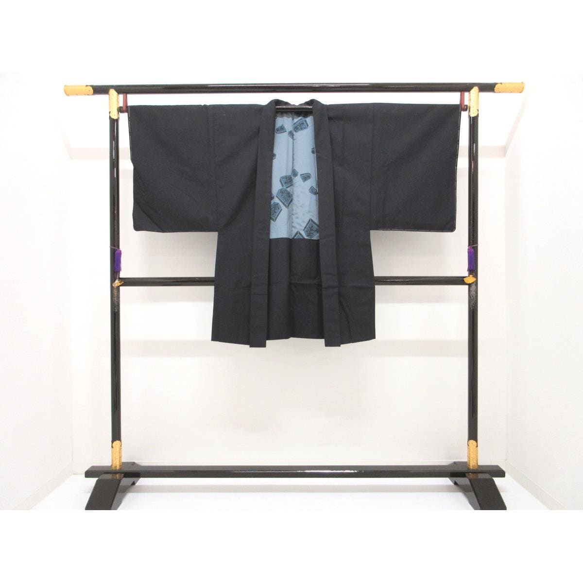 【未使用品】男物　紬織　着物・羽織・長襦袢　３点セット