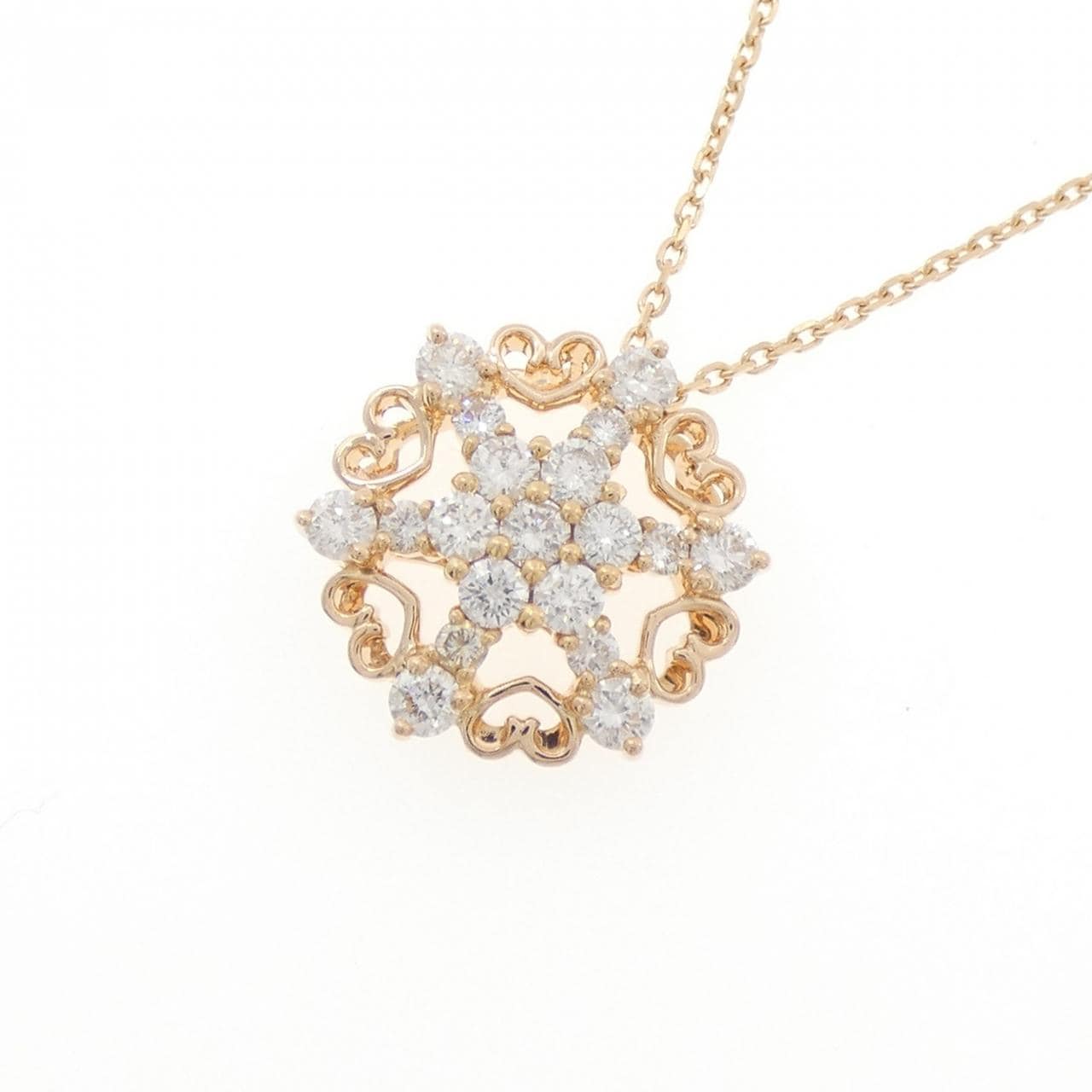 K18PG ダイヤモンド ネックレス 1.00CT