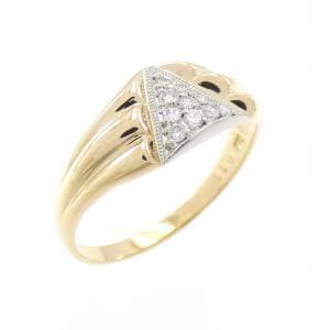 K18YG/PM ダイヤモンド リング 0.11CT