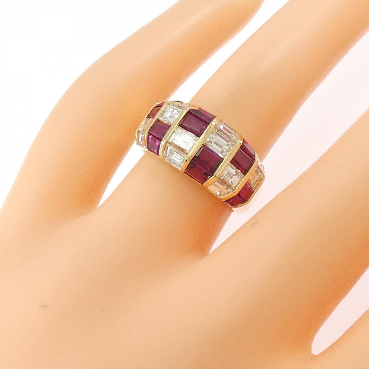 K18YG红宝石戒指2.26CT