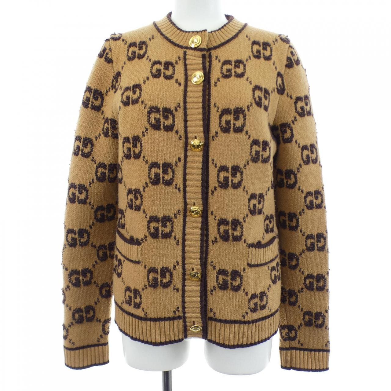 グッチ GUCCI GGウール ブークレ ジャカード 713300 XKCNA カーディガン