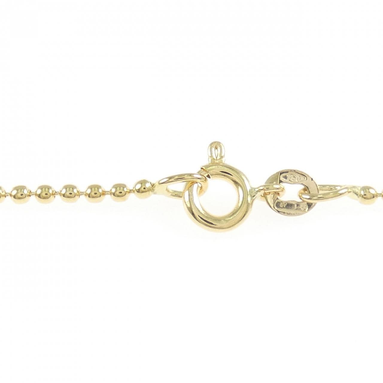 750YG ハート ダイヤモンド ネックレス