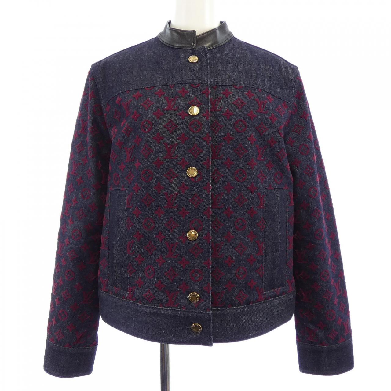 ルイヴィトン LOUIS VUITTON フロックド モノグラム FPJA35AAX デニムジャケット