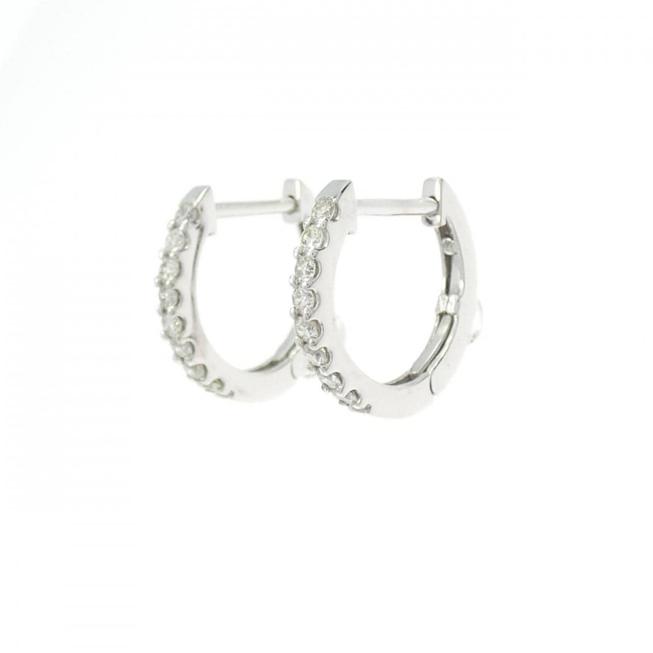 K18WG ダイヤモンド ピアス 0.20CT