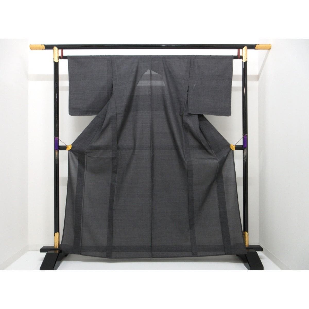 【未使用品】単衣　【本場夏大島紬】証紙付　蚊絣