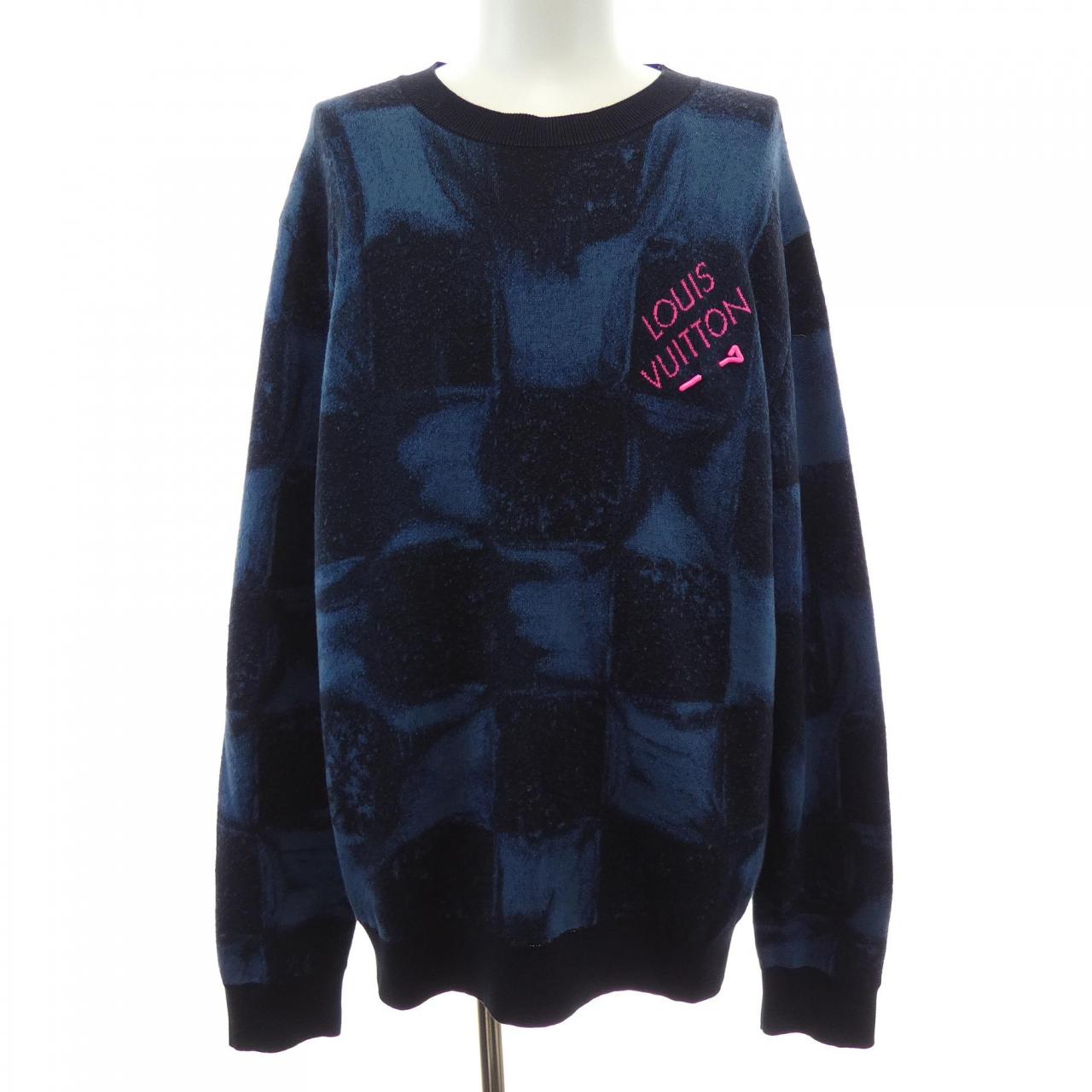 ルイヴィトン LOUIS VUITTON ダミエソルトジャカードクルーネック HLN14WET6 ニット