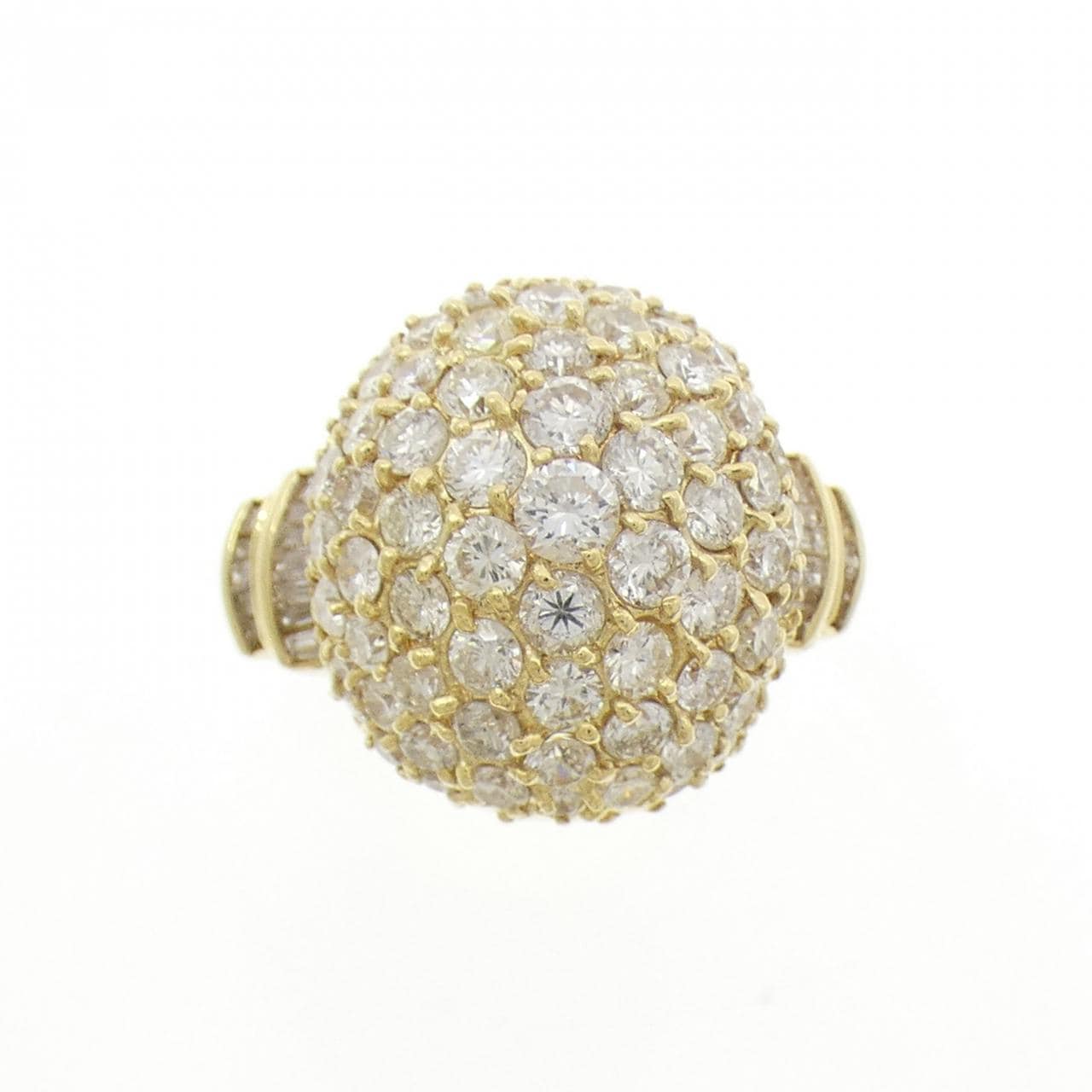 K18YG ダイヤモンド リング 3.10CT