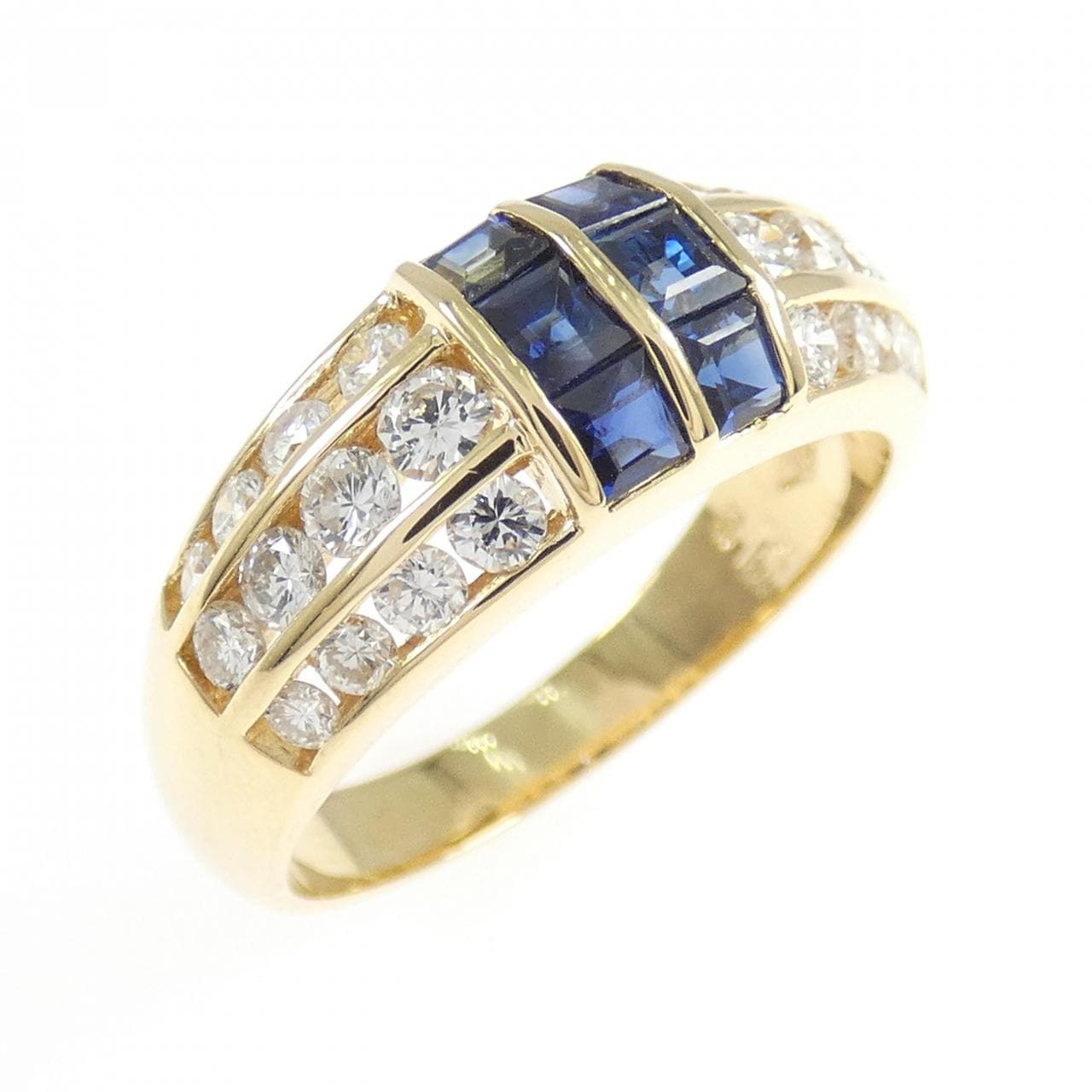 K18YG サファイヤ リング 0.62CT