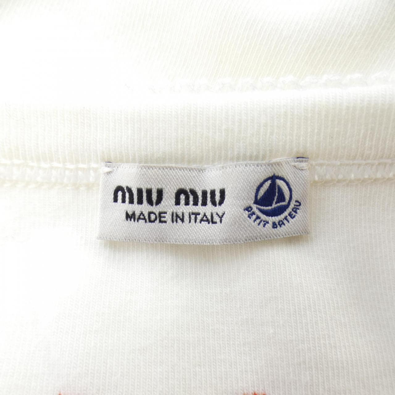 ミュウミュウ MIU MIU PETIT BATEAU MJT703 SOOO 16J8 キャミソール
