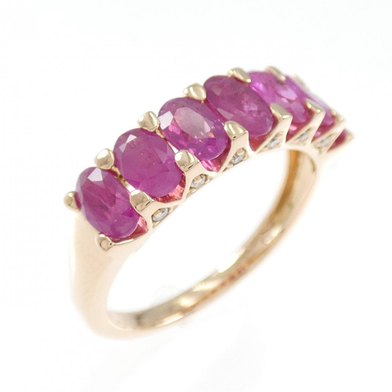 K18PG ルビー リング 2.00CT
