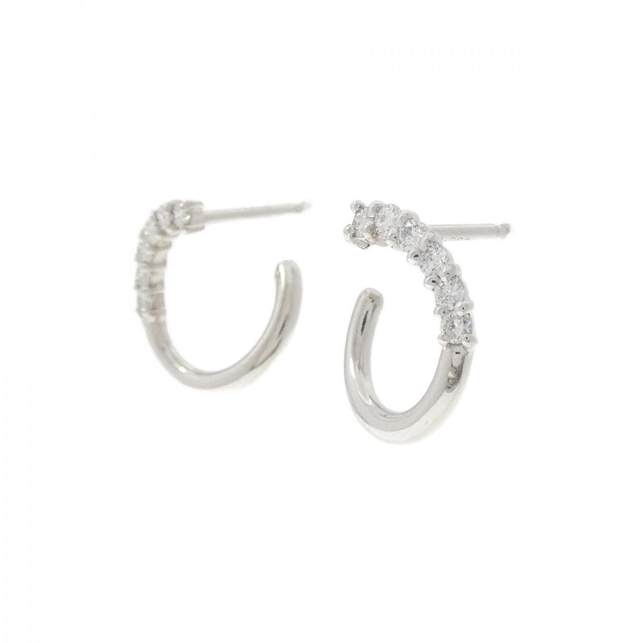 PT900 ダイヤモンド ピアス 0.24CT