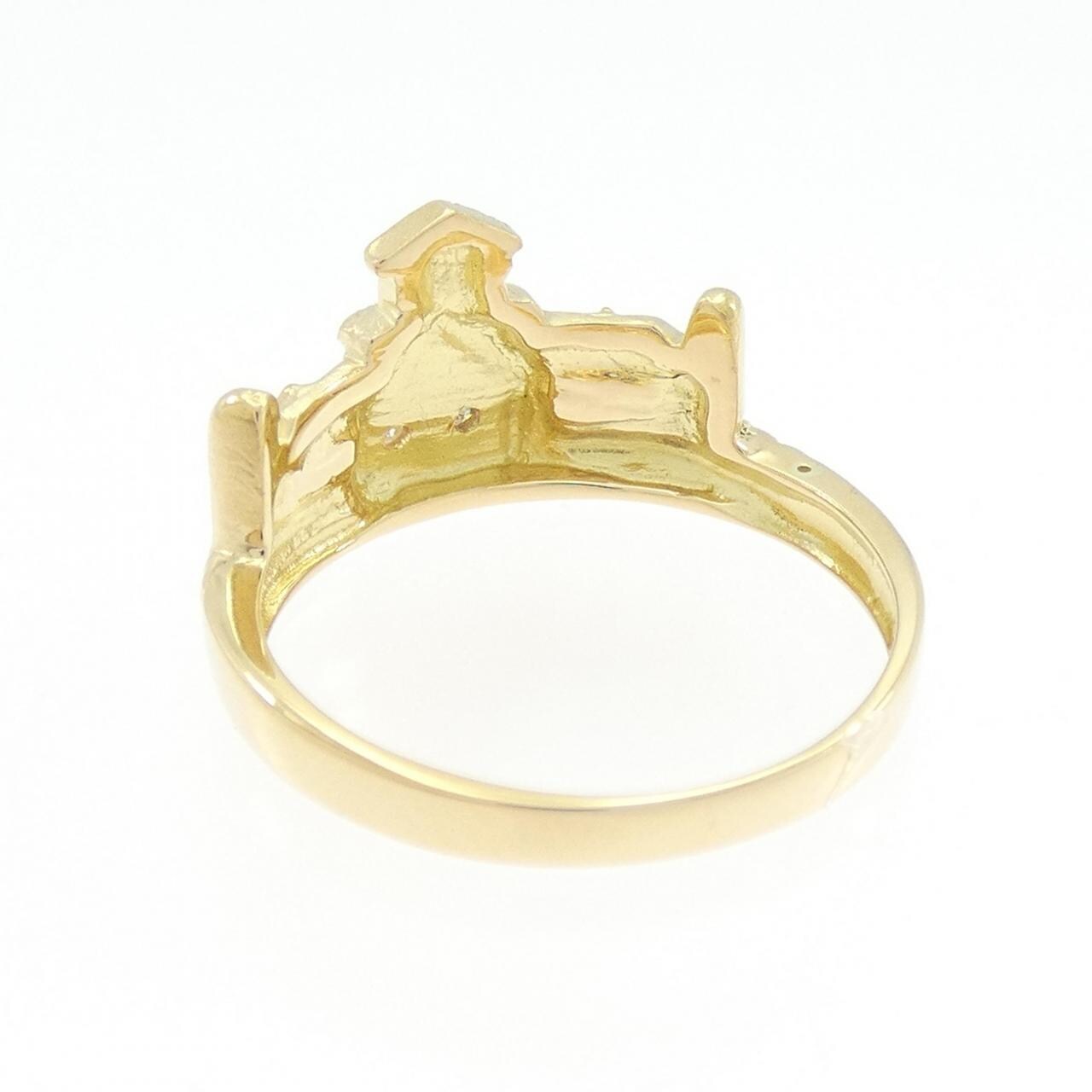 K18YG ダイヤモンド リング 0.02CT