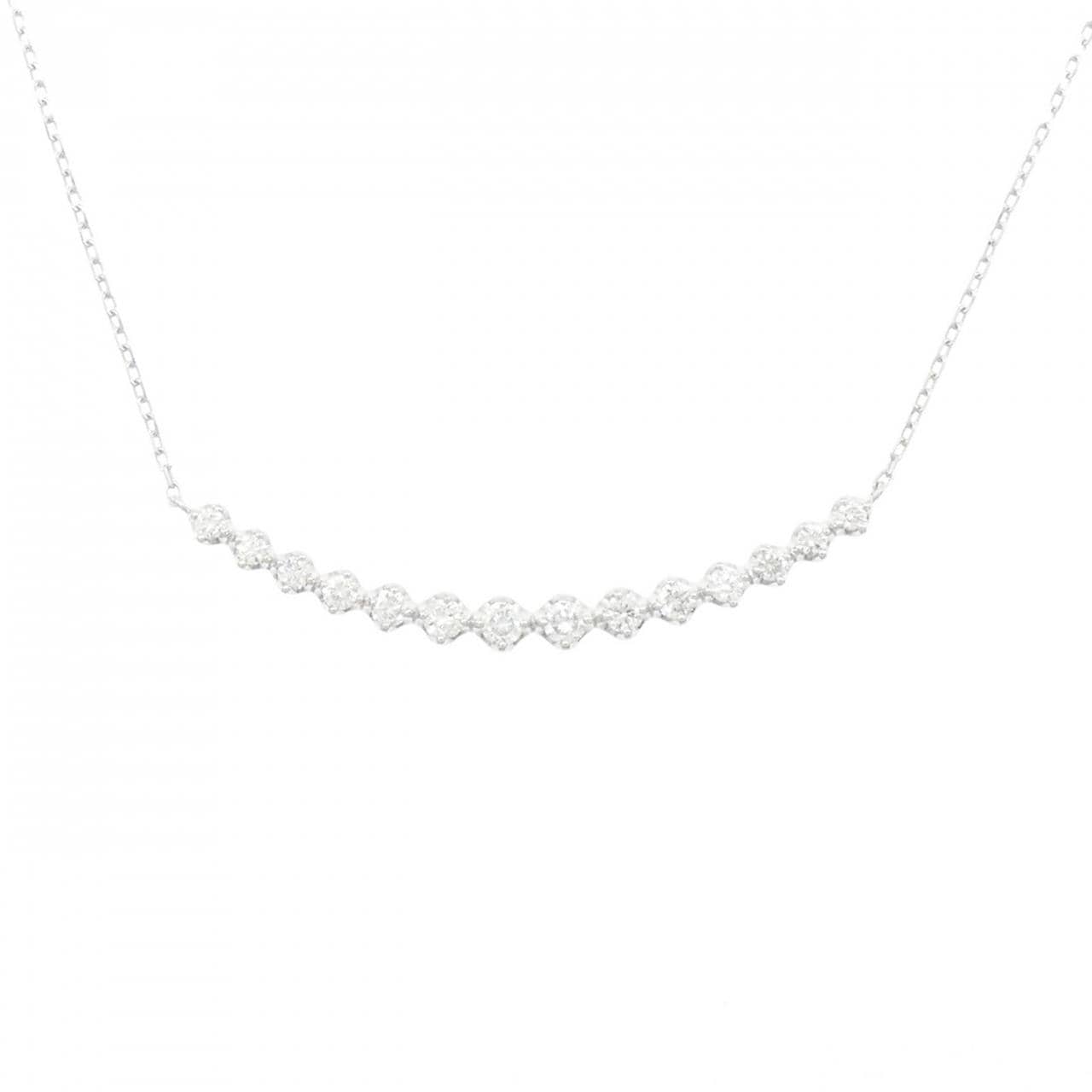 K18WG ダイヤモンド ネックレス 0.50CT