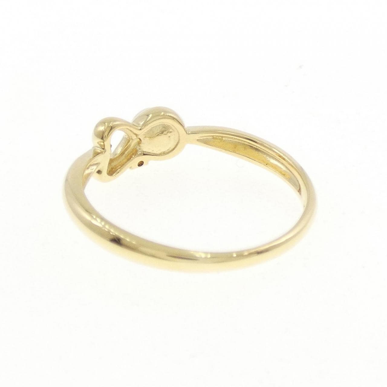 K18YG ハート アコヤパール リング 4.1mm