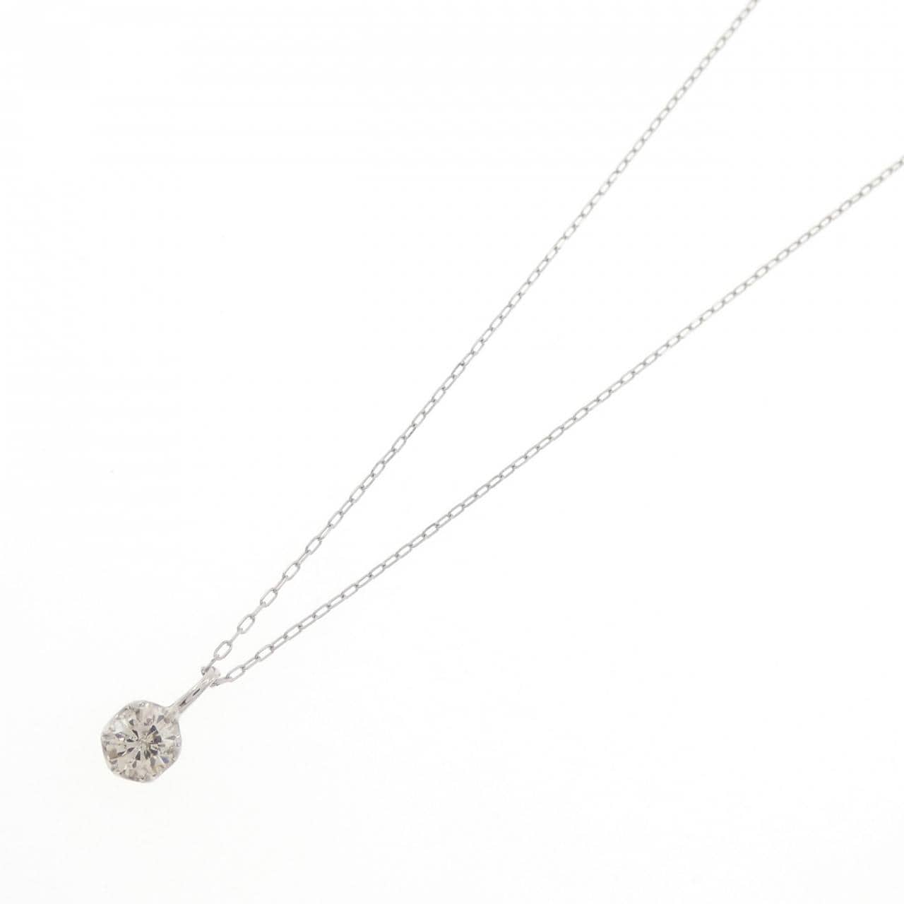 PT1000/PT850 ソリティア ダイヤモンド ネックレス 0.30CT