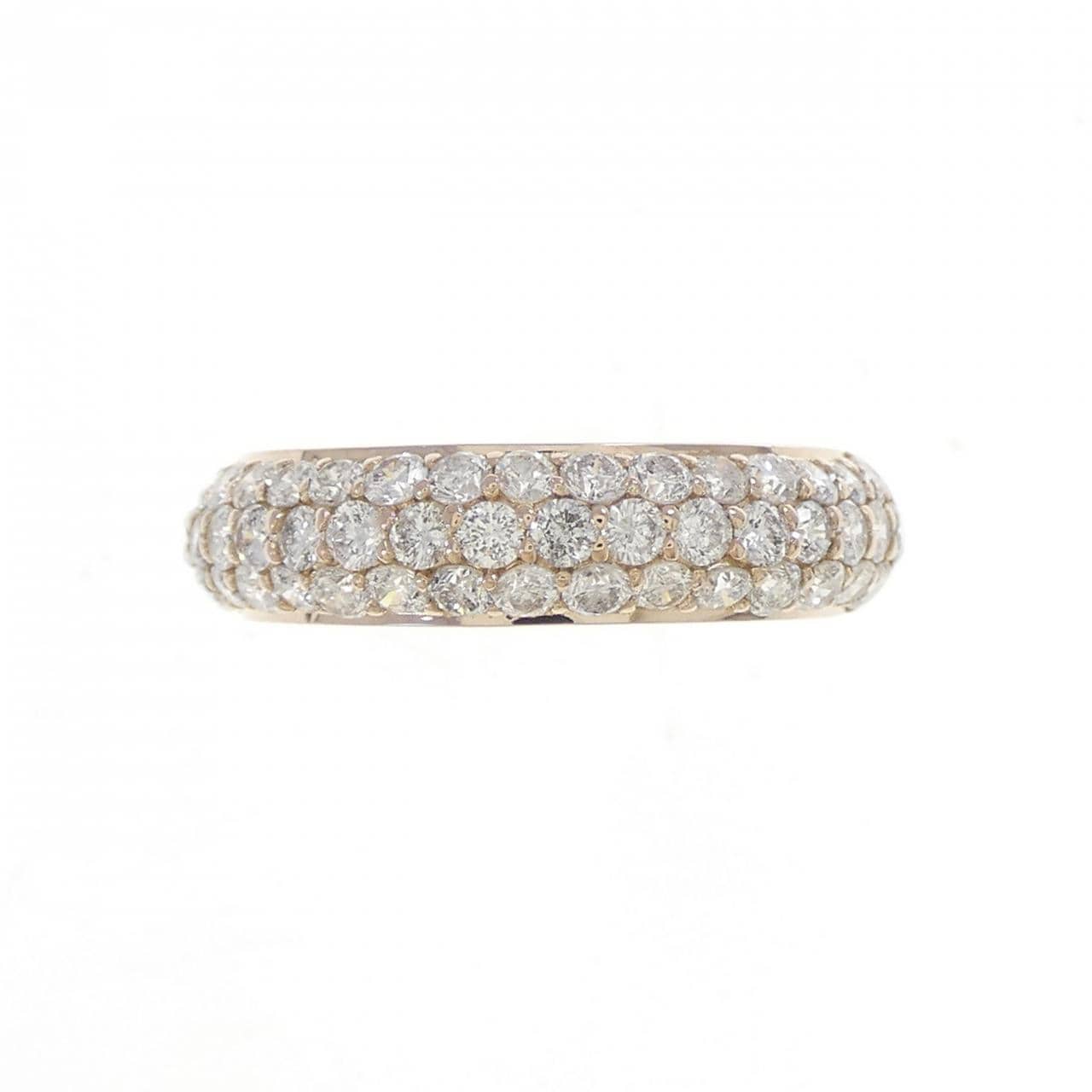 K18PG パヴェ ダイヤモンド リング 1.00CT