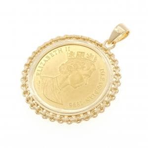 K18YG(枠) コイン ペンダント