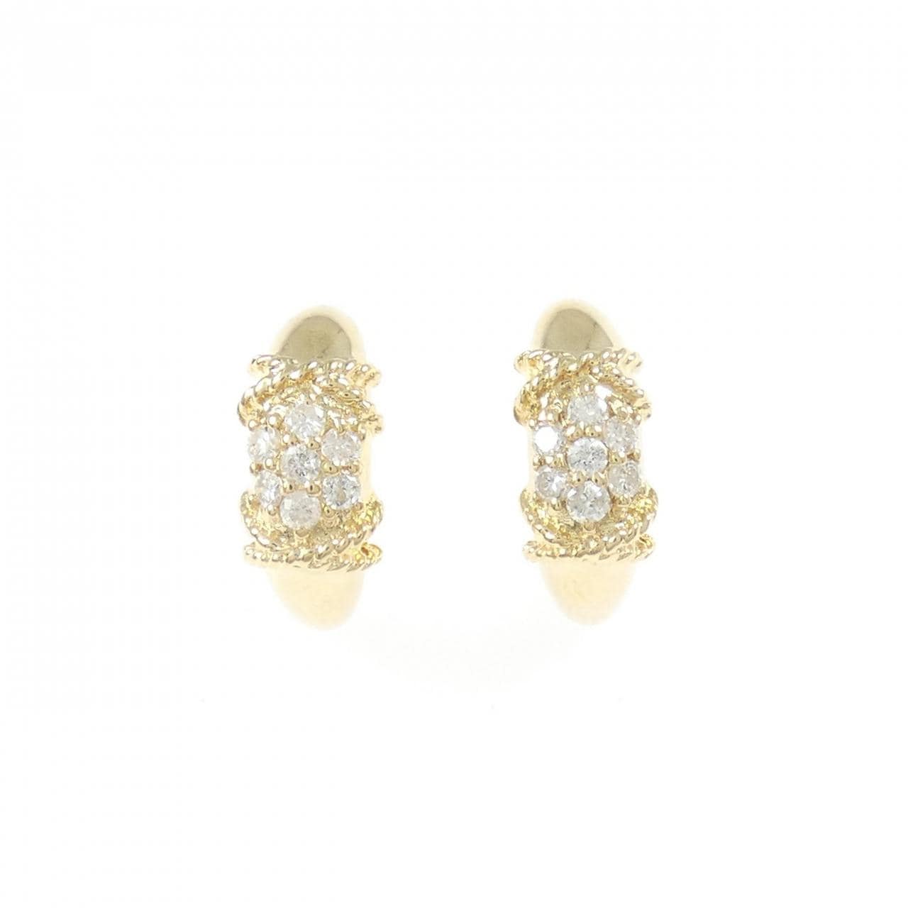 K18YG ダイヤモンド ピアス 0.16CT