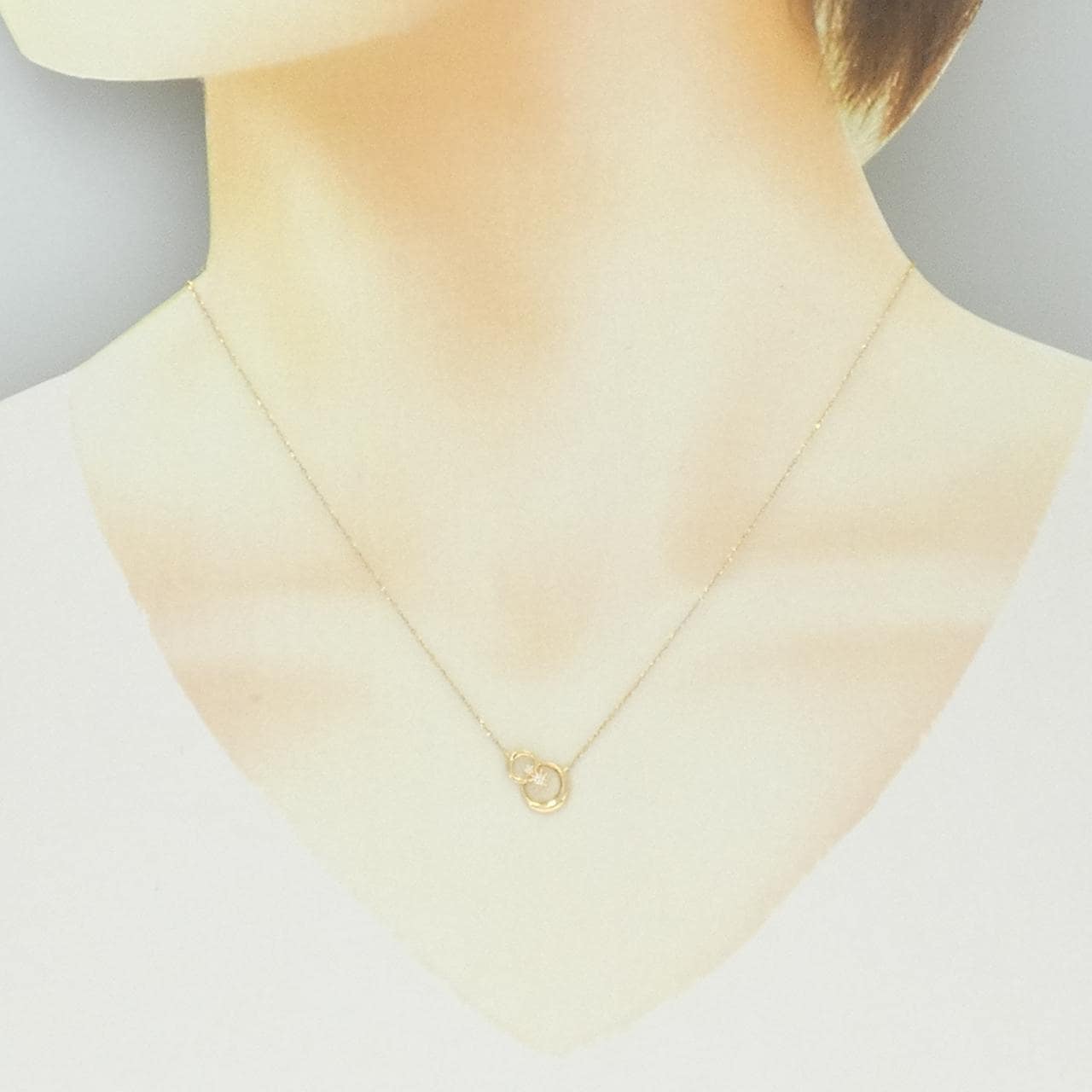 スタージュエリー ダイヤモンド ネックレス 0.01CT