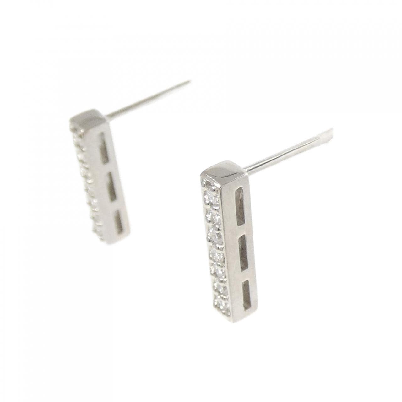 PT900 ダイヤモンド ピアス 0.11CT