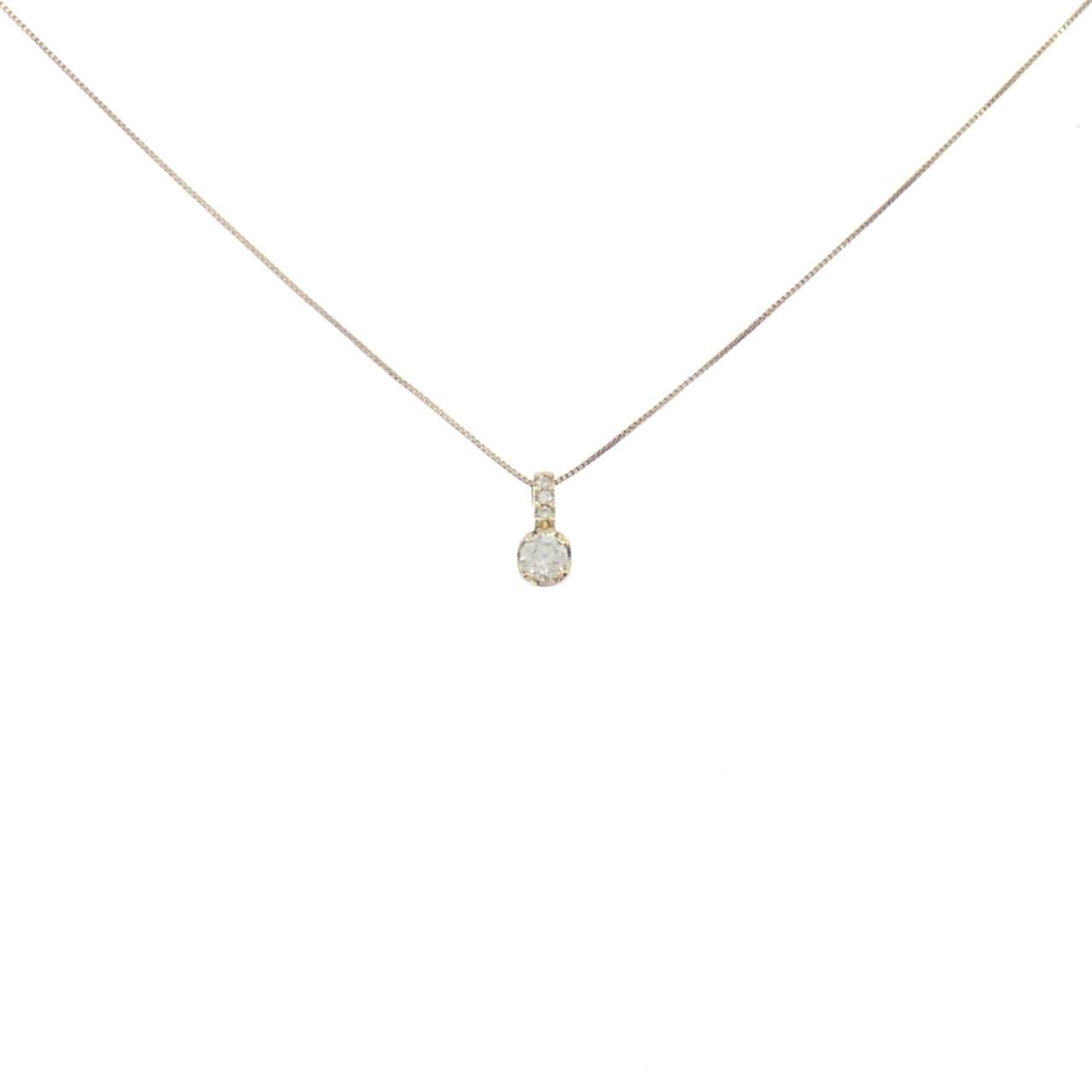 K18YG ダイヤモンド ネックレス 0.16CT