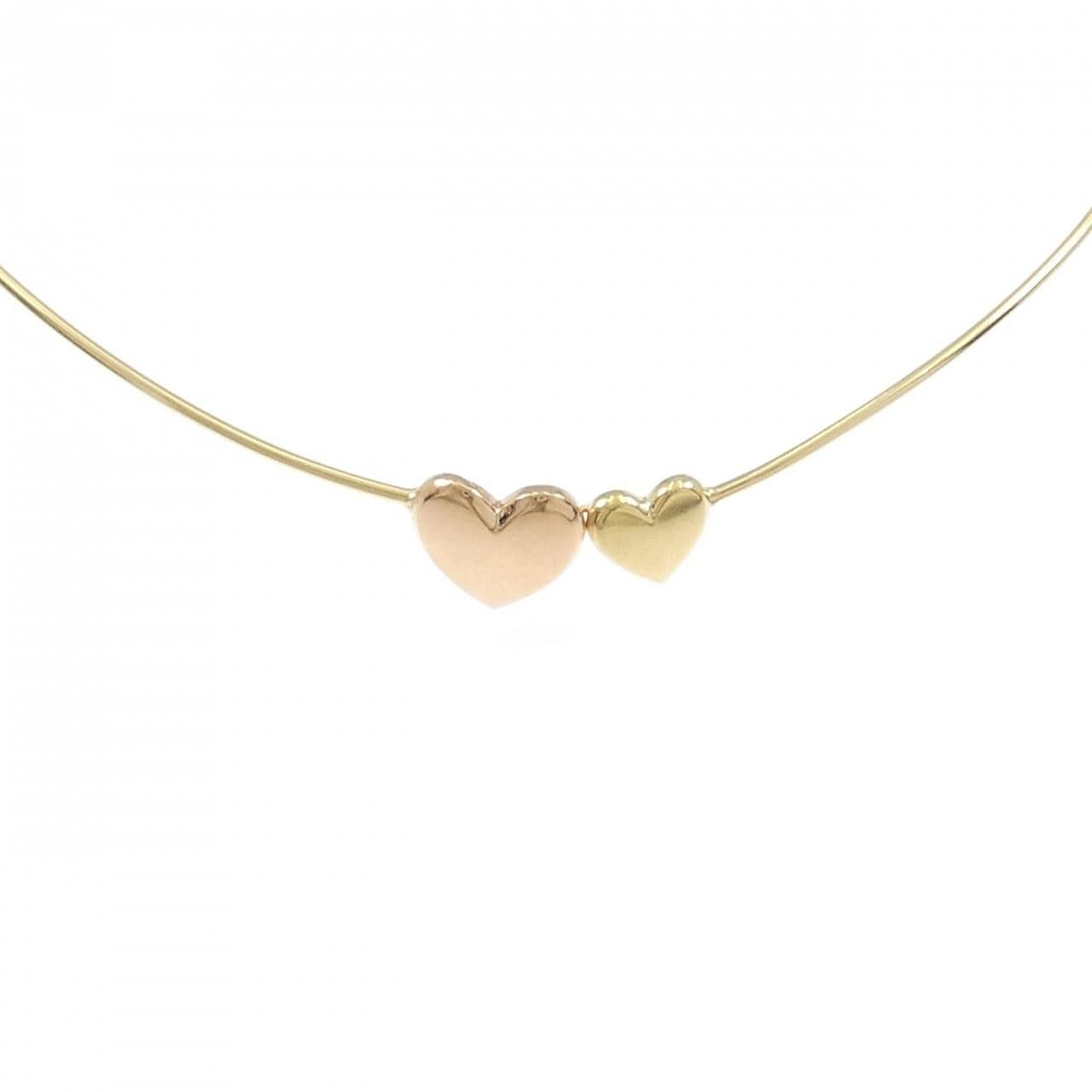 ウノアエレ ハート 750YG/750PG ネックレス