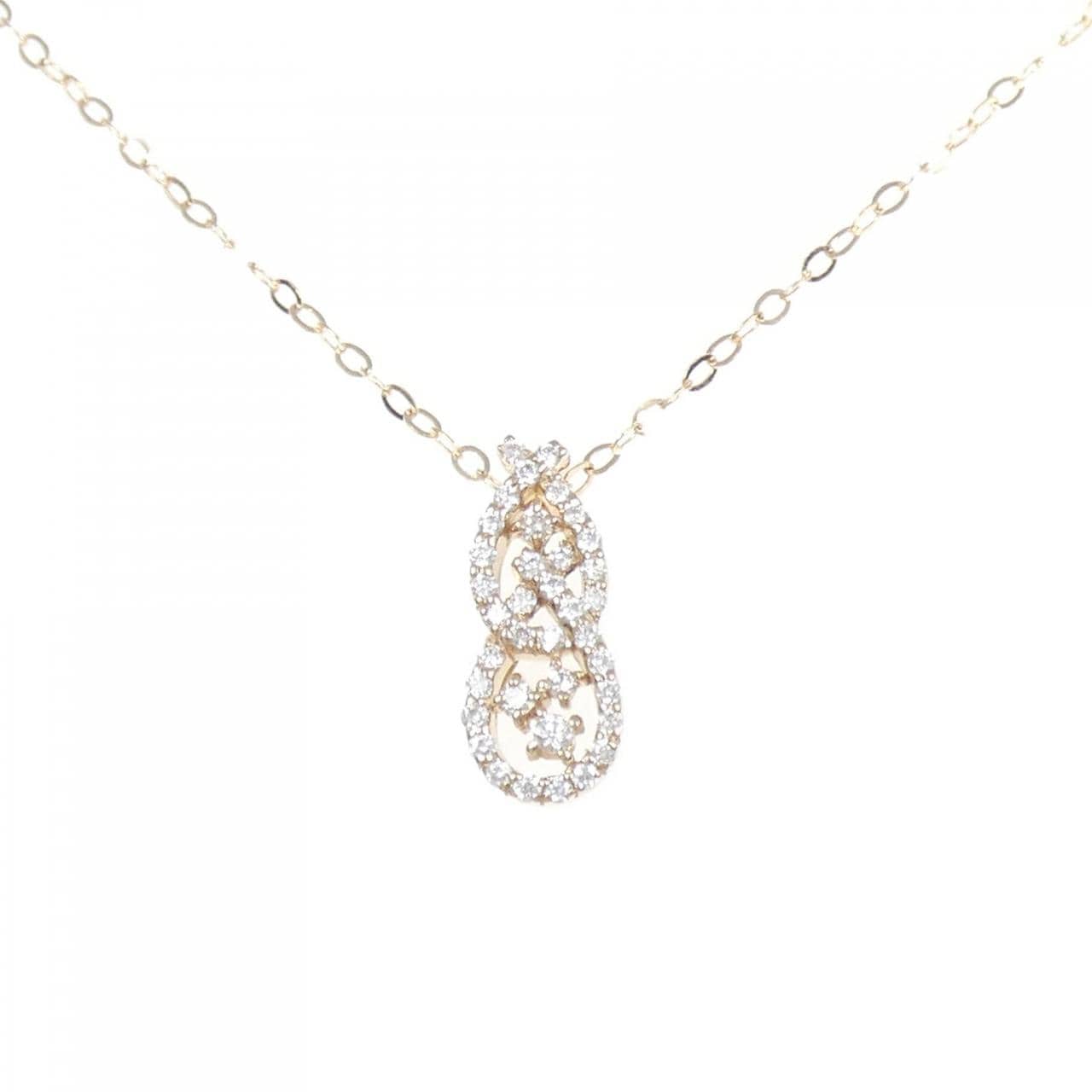 K18PG ダイヤモンド ネックレス 0.38CT
