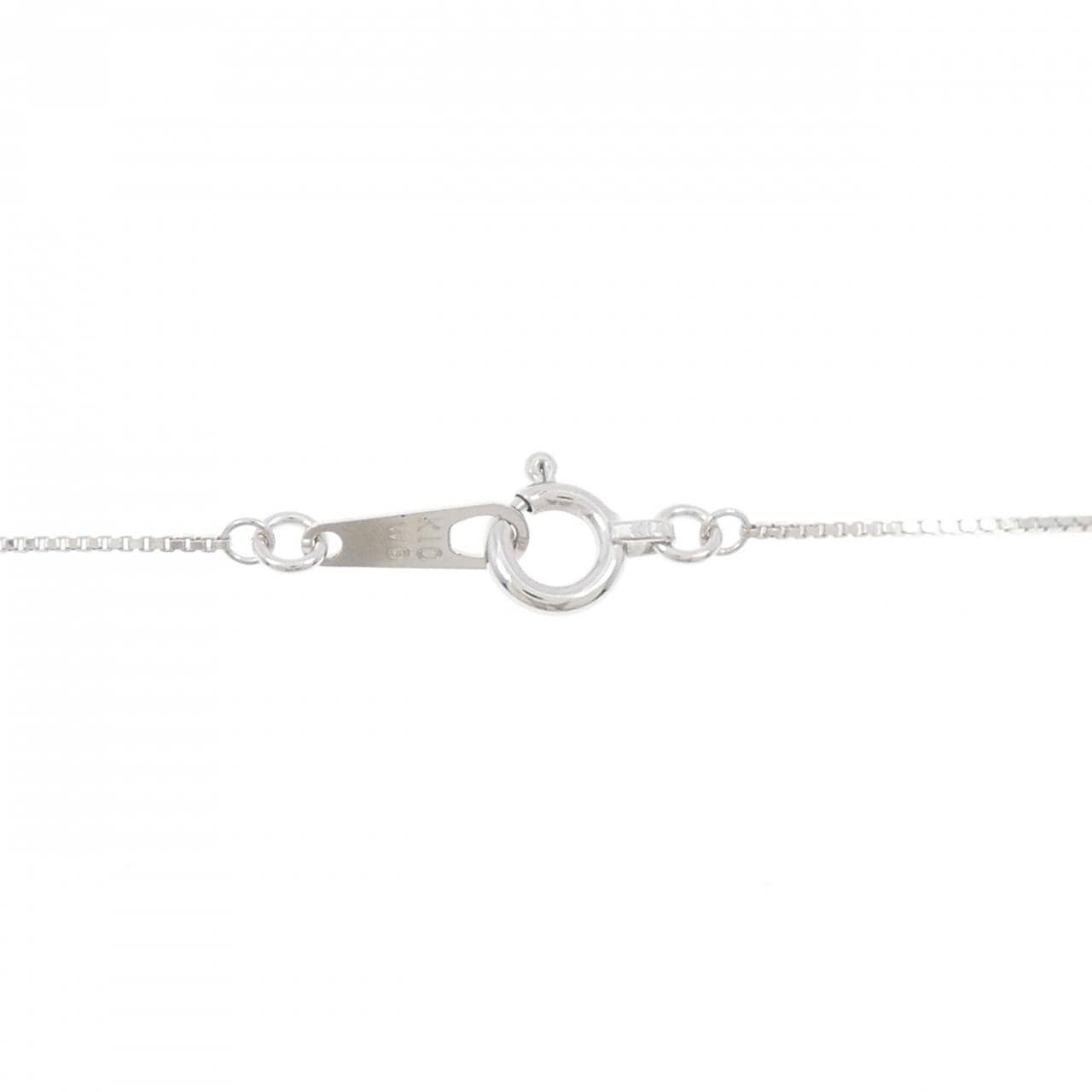 K14WG/K10WG クロス ダイヤモンド ネックレス