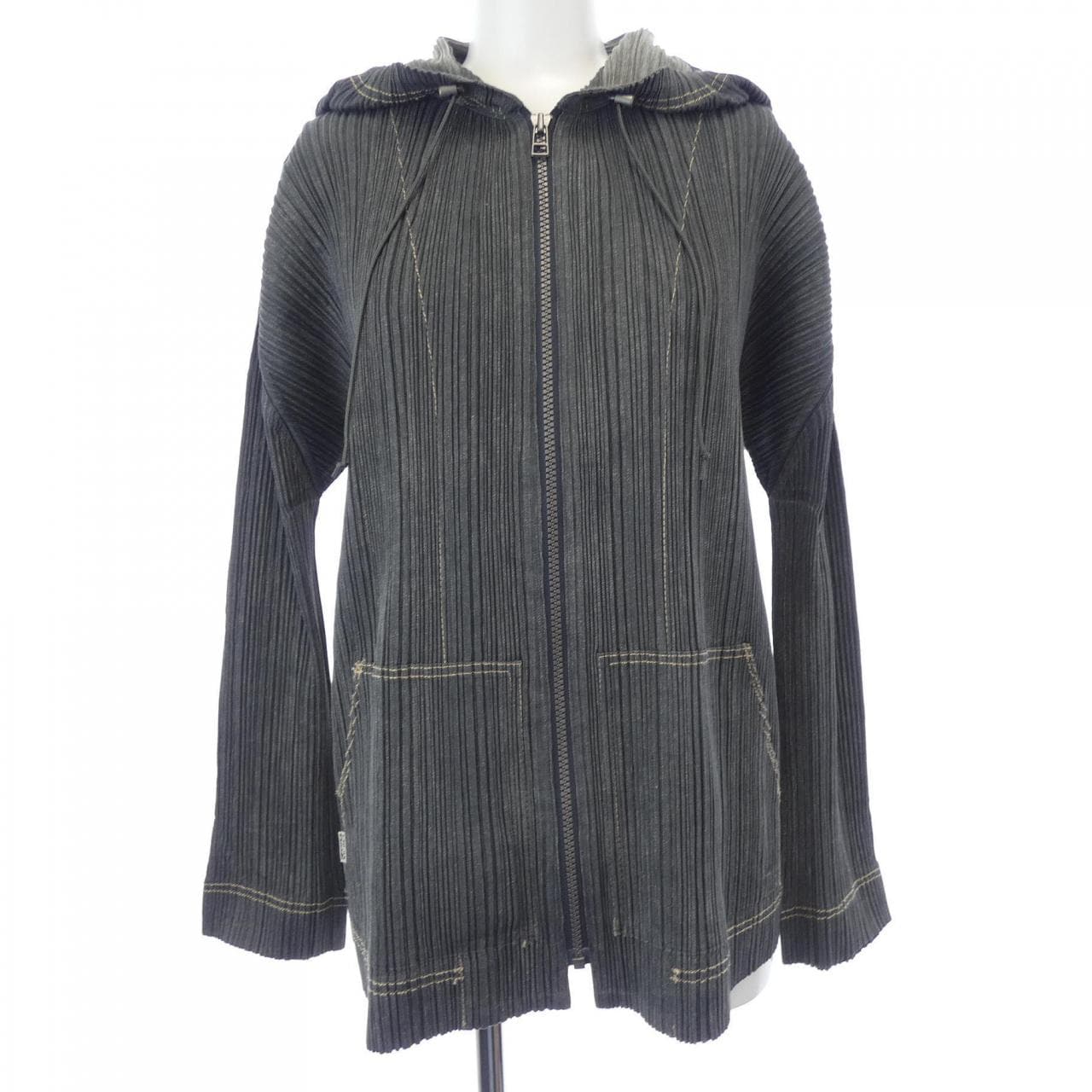 プリーツプリーズ PLEATS PLEASE 2007 デニム転写プリント PP71-JC622 7562022 パーカー