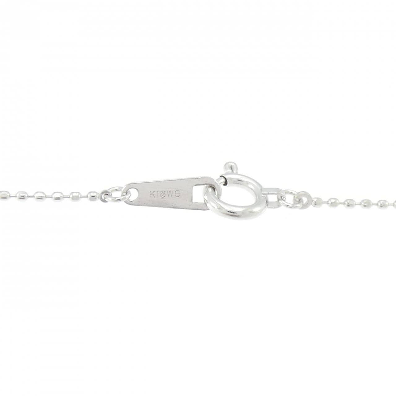 K18WG クロス ダイヤモンド ネックレス