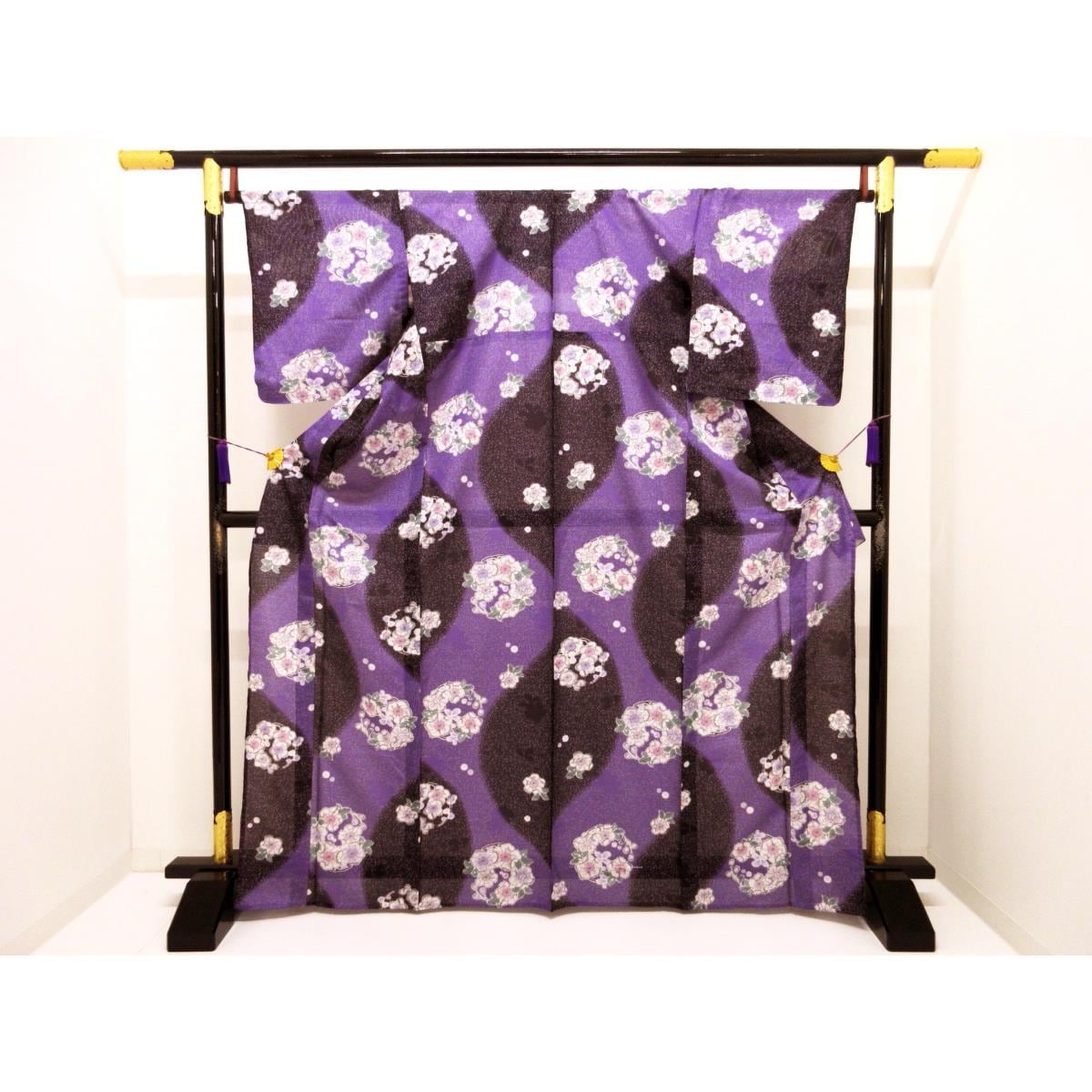 【未使用品】化繊　単衣　絽織