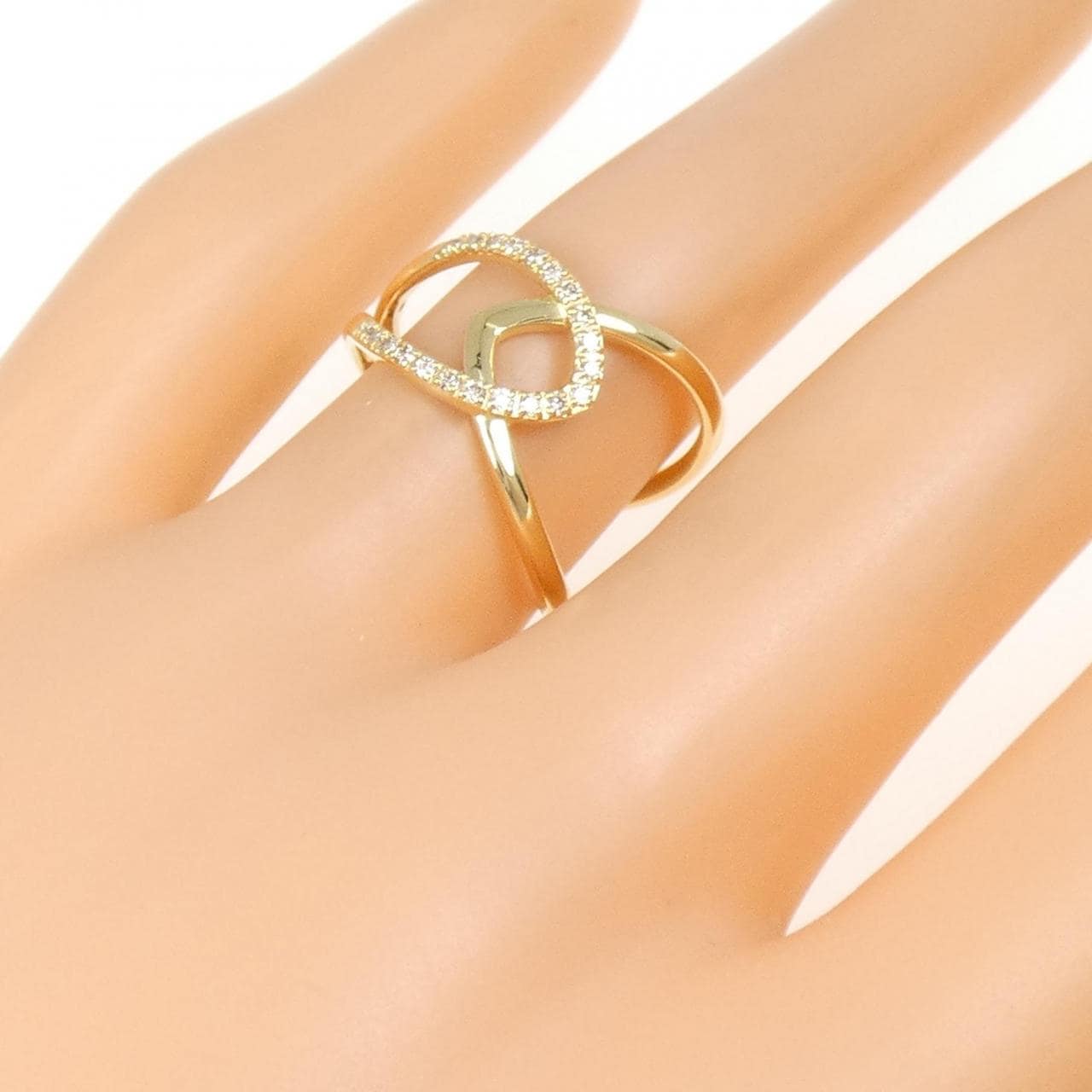 K18YG ダイヤモンド リング 0.10CT
