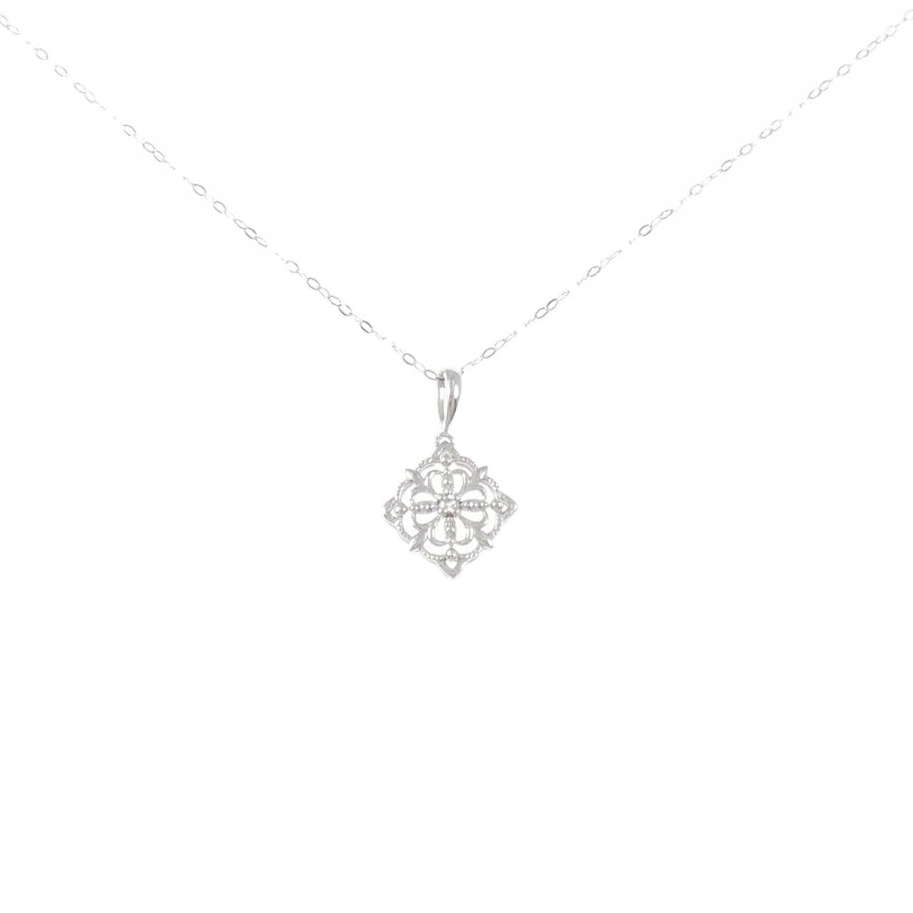 PT999/PT850 ダイヤモンド ネックレス 0.01CT