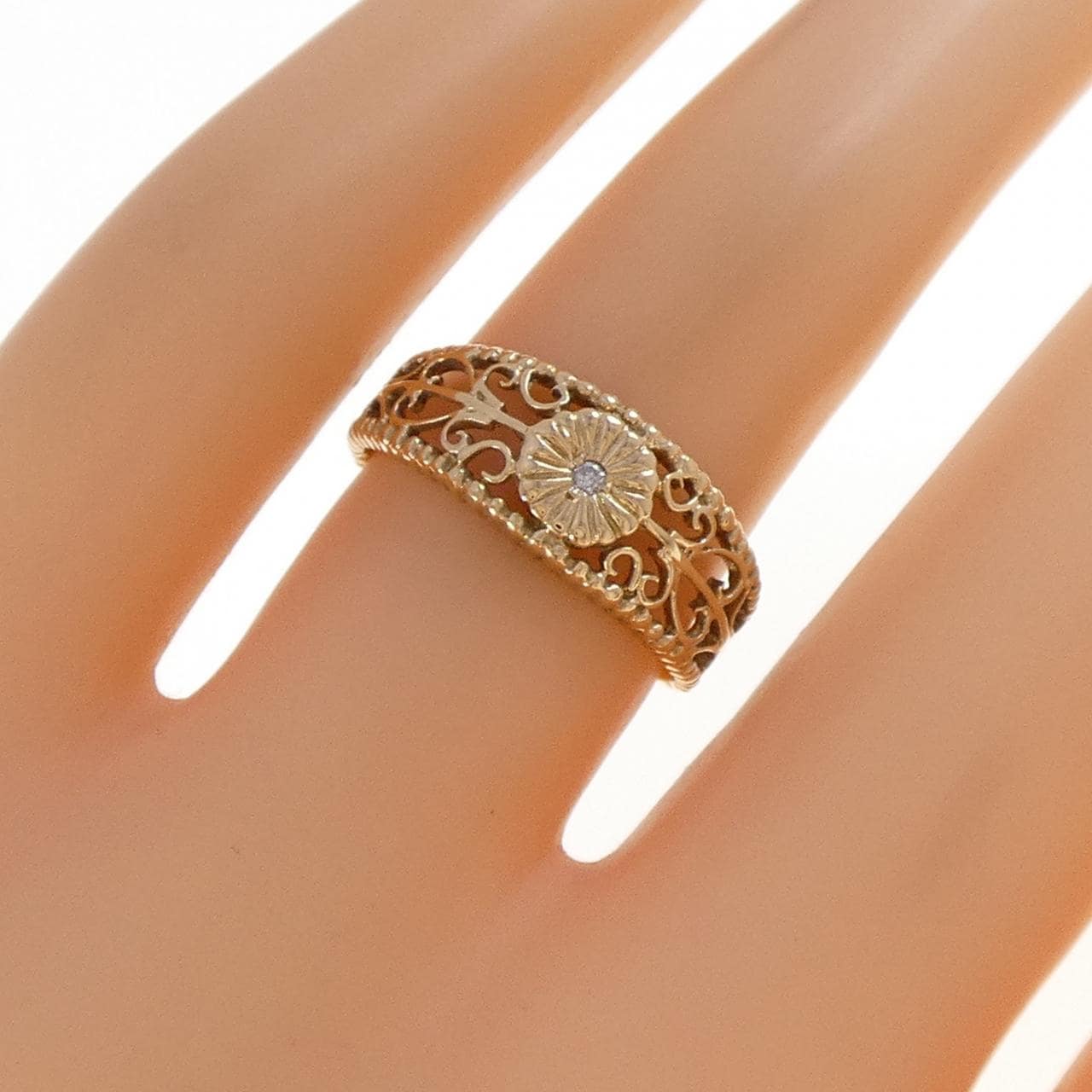 K18YG ダイヤモンド リング