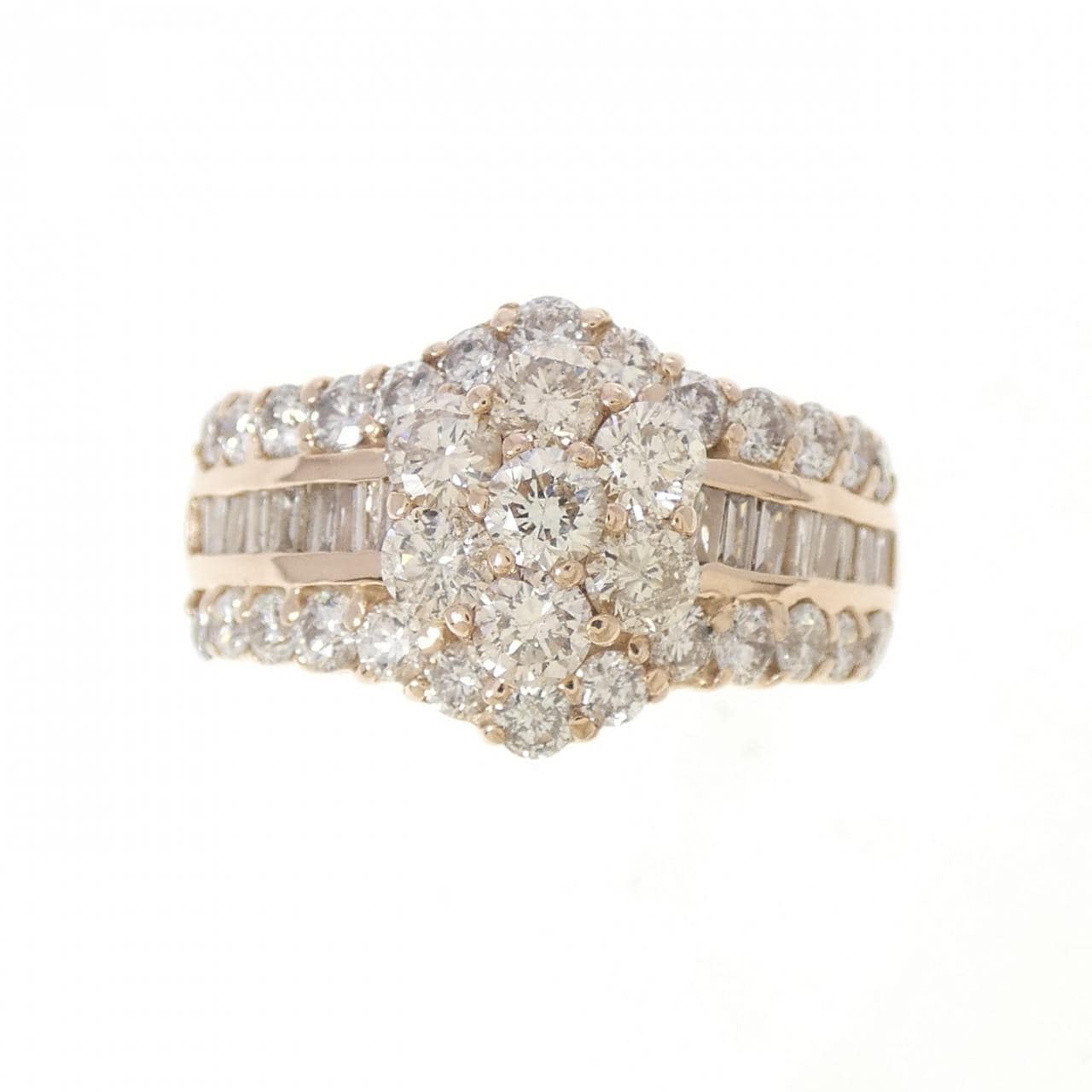 K18PG ダイヤモンド リング 2.00CT