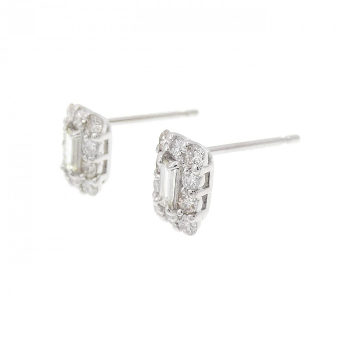 [新品] PT900钻石耳环 0.44CT
