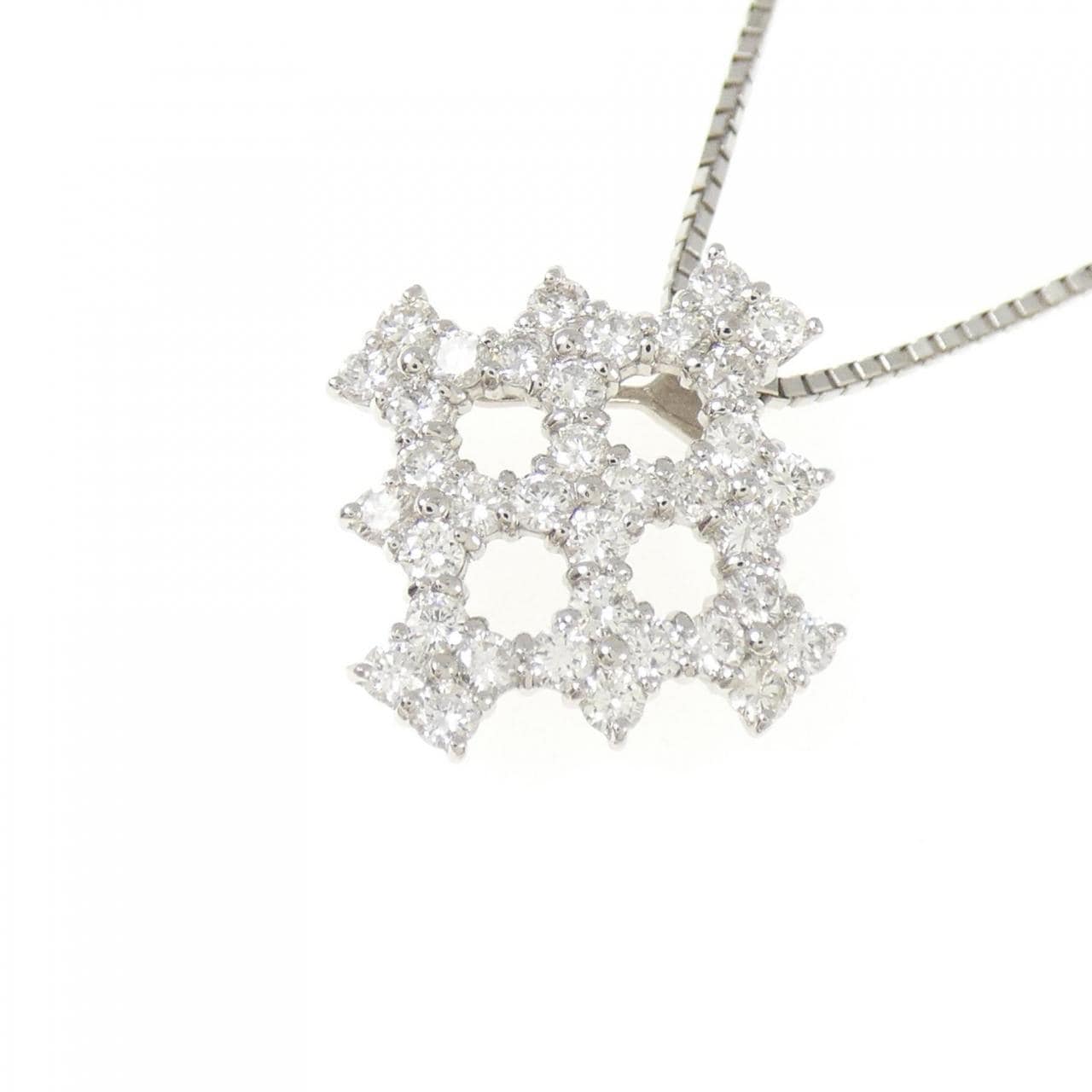 PT900/PT850 ダイヤモンド ネックレス 1.00CT