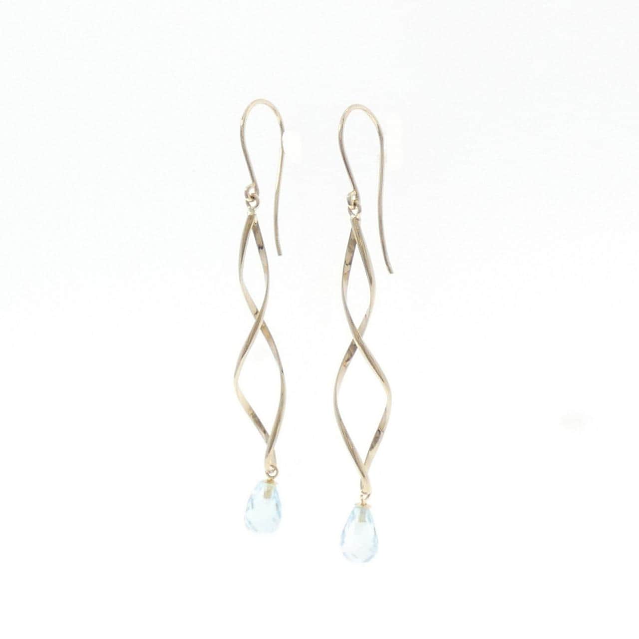 K18YG ブルートパーズ ピアス