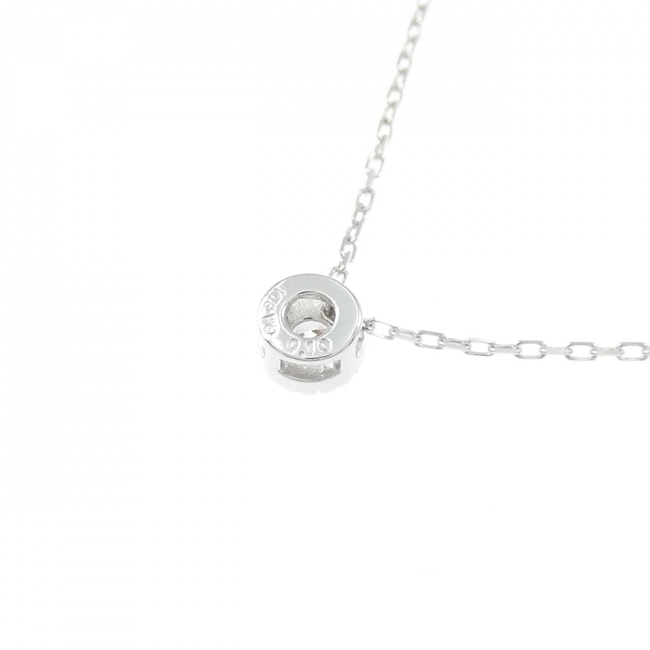 K18WG ダイヤモンド ネックレス 0.10CT