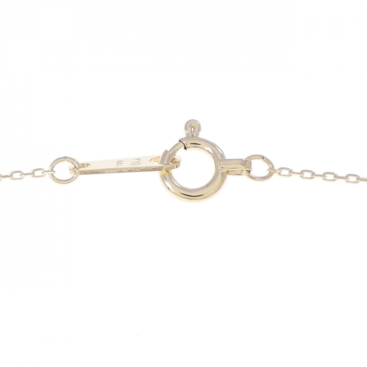 K10YG ハート ダイヤモンド ネックレス 0.04CT