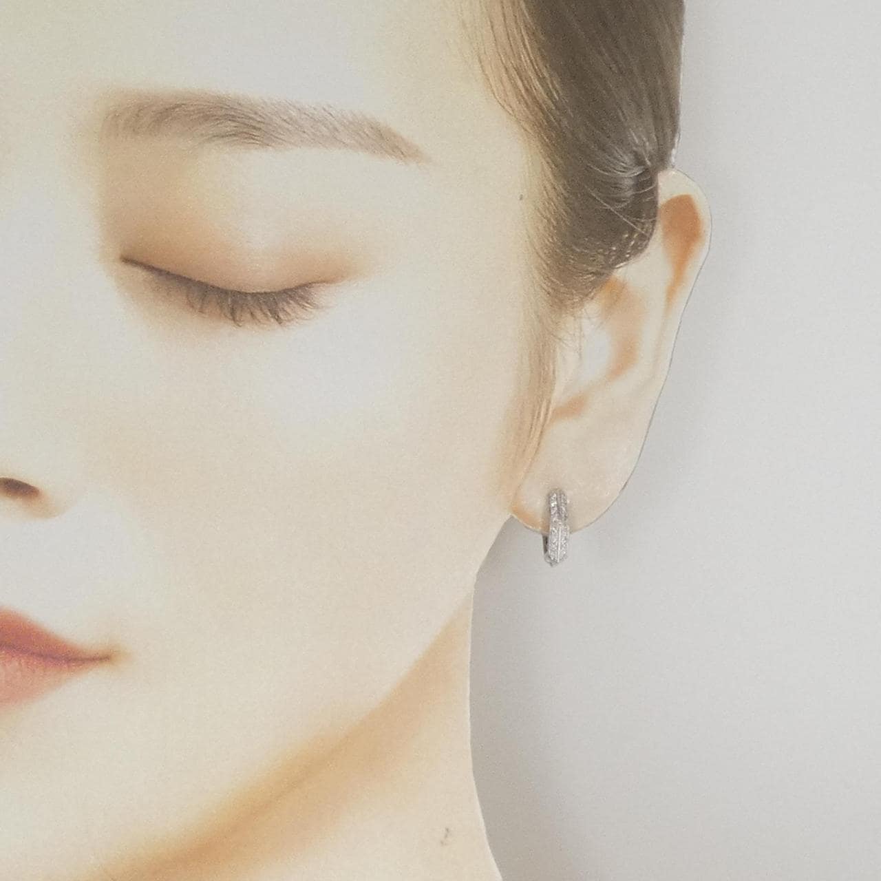 PT900 ダイヤモンド ピアス 0.24CT