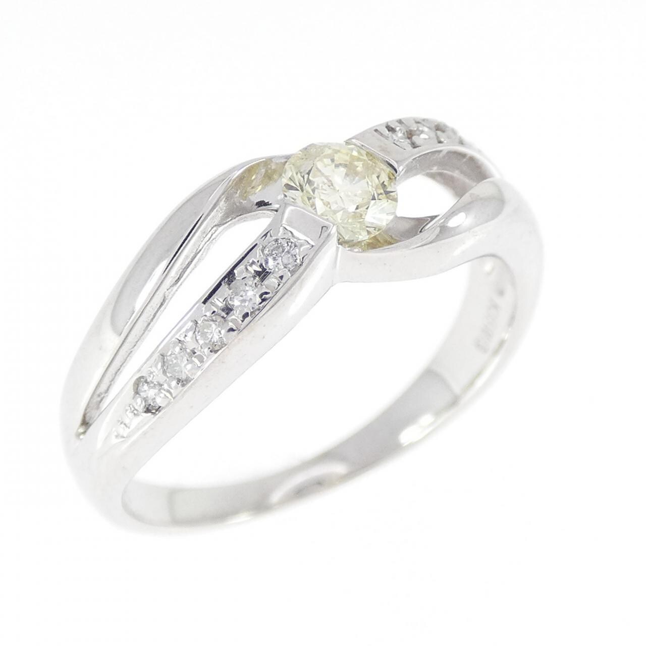 K18WG ダイヤモンド リング 0.23CT
