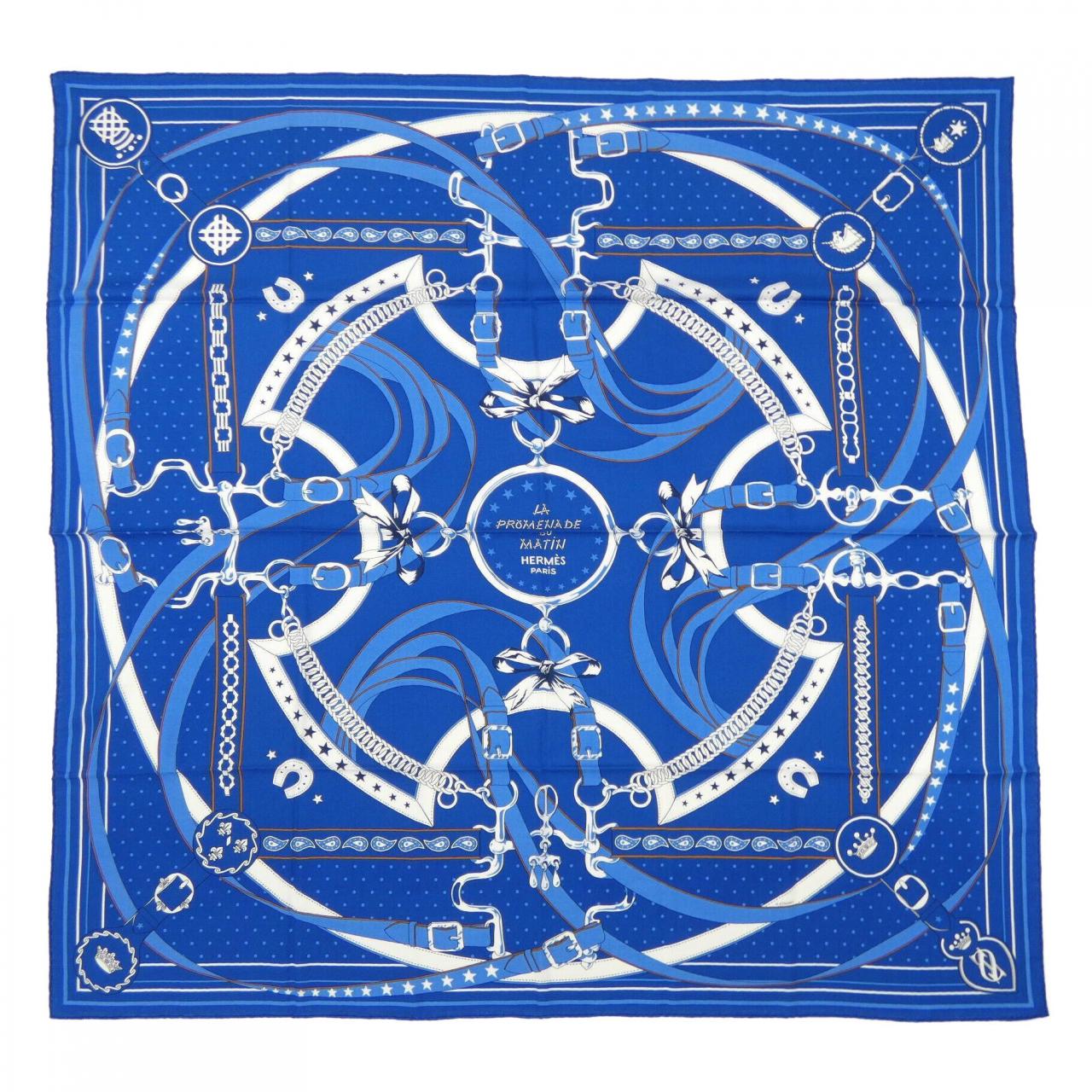 エルメス HERMES LA PROMENADE DU MATIN BANDANA H243986S カレジェアン140 ショール