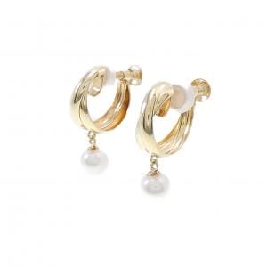 K18YG Akoya pearl earrings 4.8mm