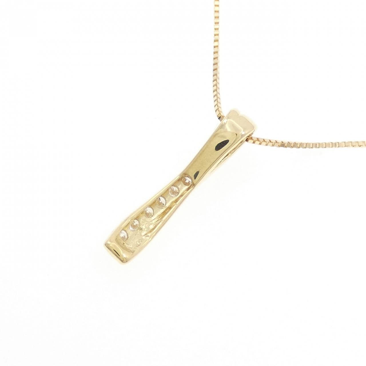 K18YG ダイヤモンド ネックレス 0.15CT