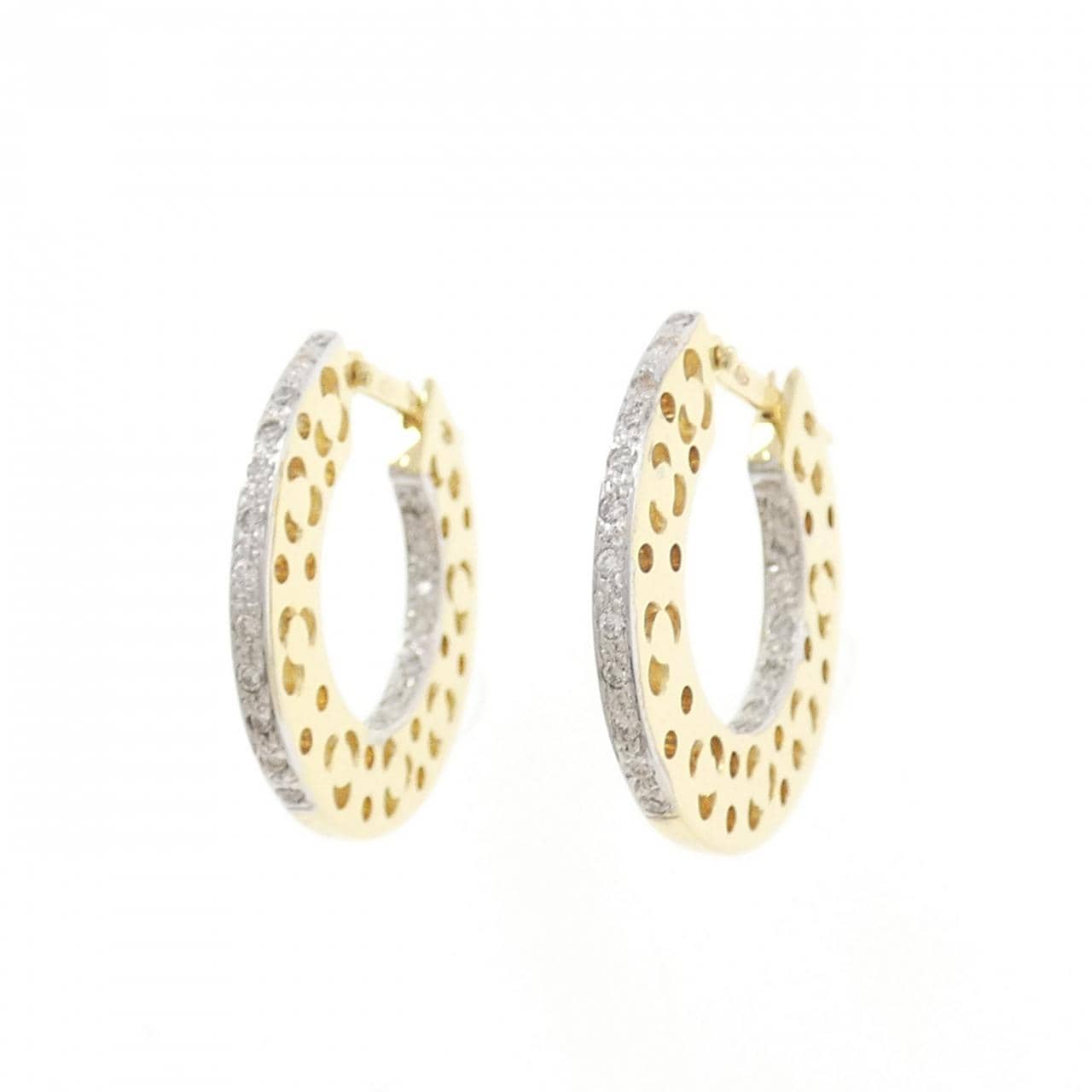 ポンテヴェキオ ダイヤモンド ピアス 0.18CT