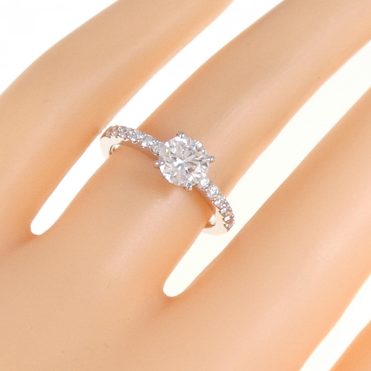 【リメイク】PT900 ダイヤモンド リング 0.824CT E SI2 EXT