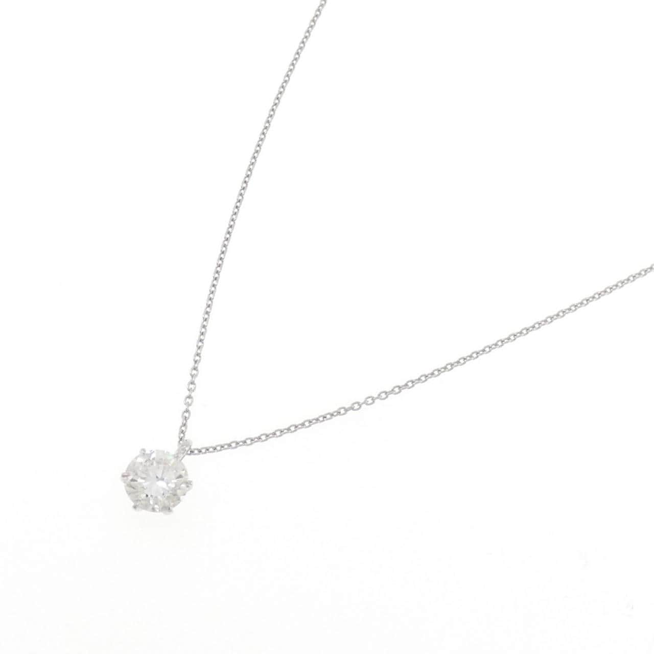【リメイク】PT900/PT850 ダイヤモンド ネックレス 1.110CT G I1 Good
