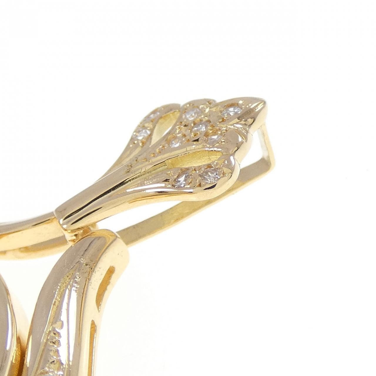 K18YG/PT(枠) ダイヤモンド コイン ペンダント 0.23CT