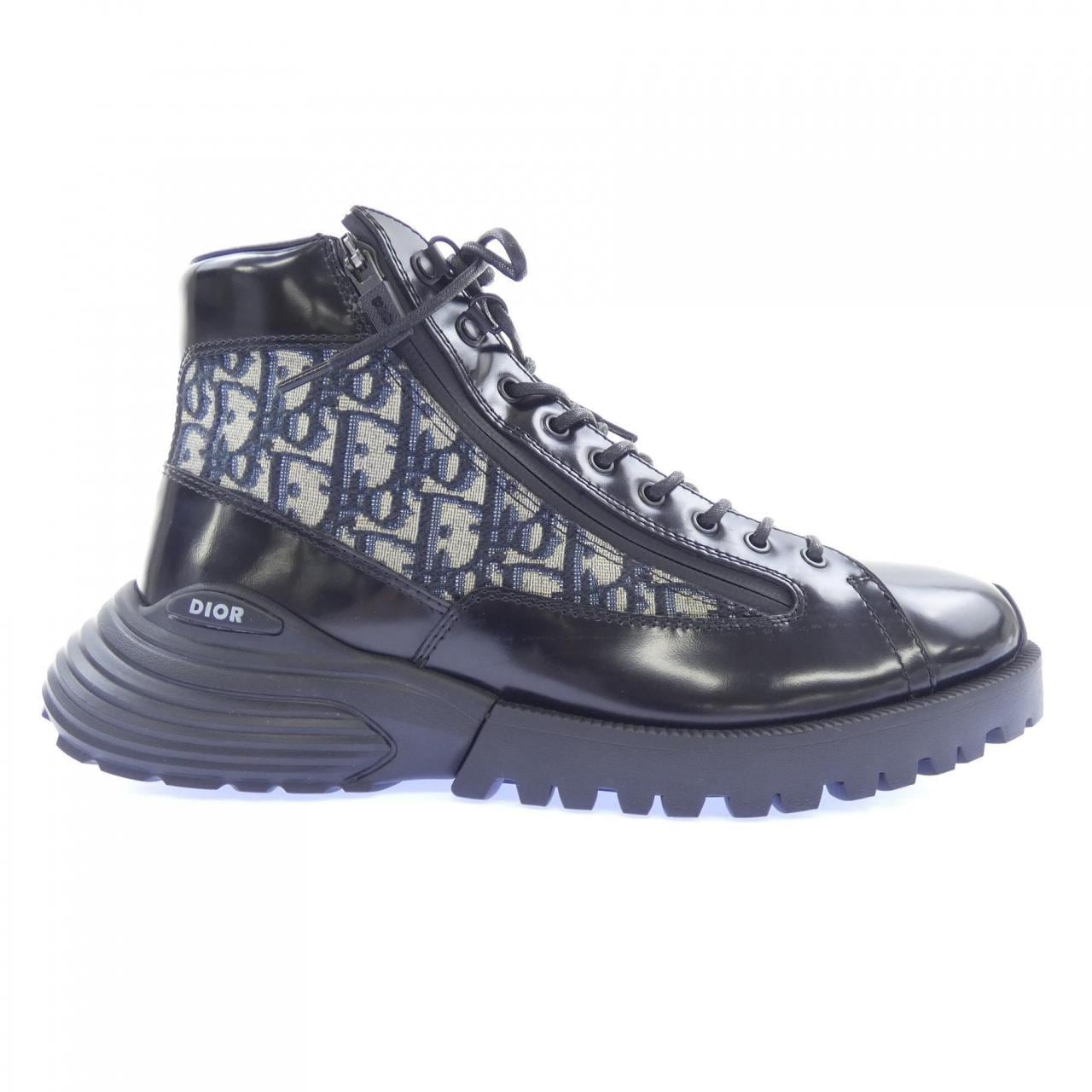 ディオール DIOR DOIR COMBAT ショートブーツ オブリーク ジャカード 3BO337ZXF ブーツ